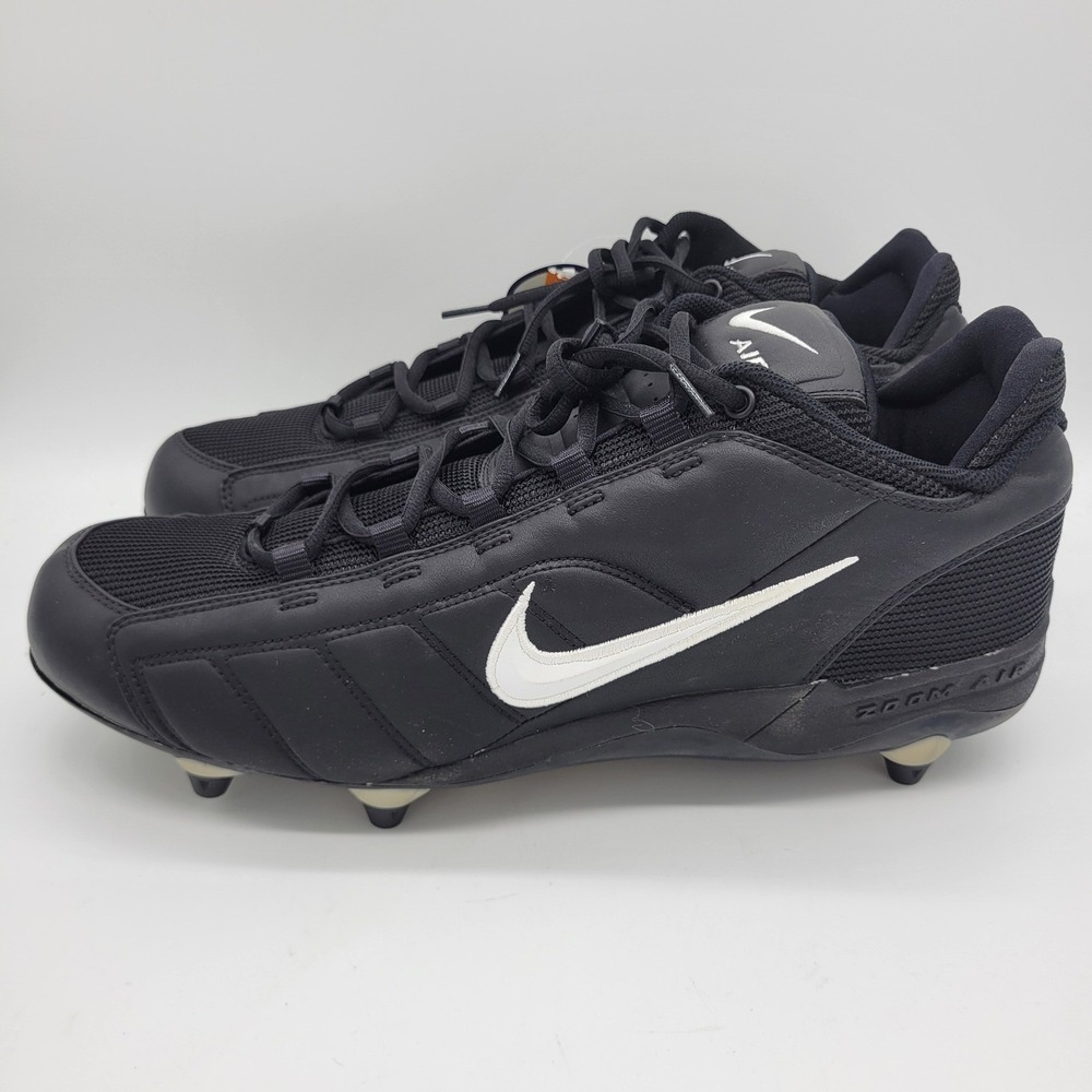 Nike Air Zoom Barracuda Football Cleats Mens 16 Black White 2003 Vintage w/Box